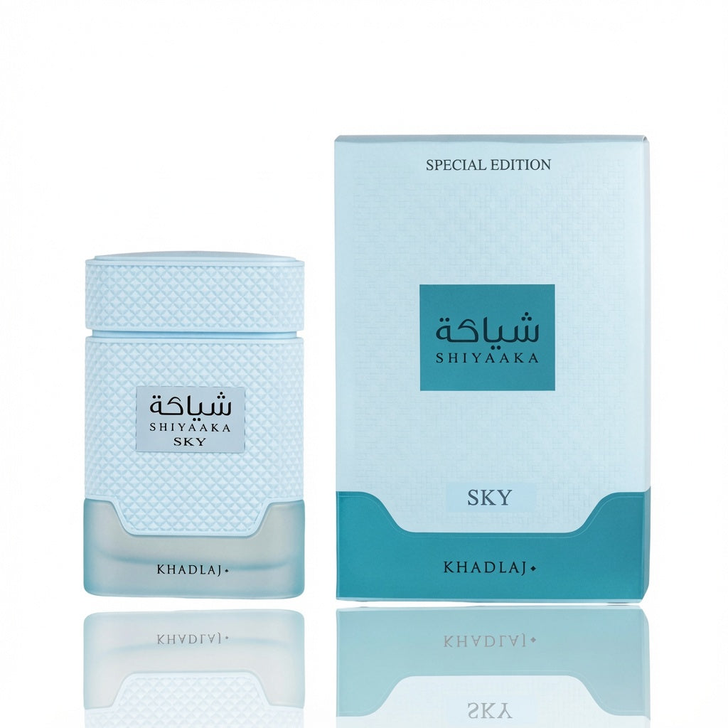 Shiyaka Sky By Khadlaj 100ml Eau de Parfum Mandarin Bergamot Orange Blossom Neroli Musk Ambroxan Sandalwood