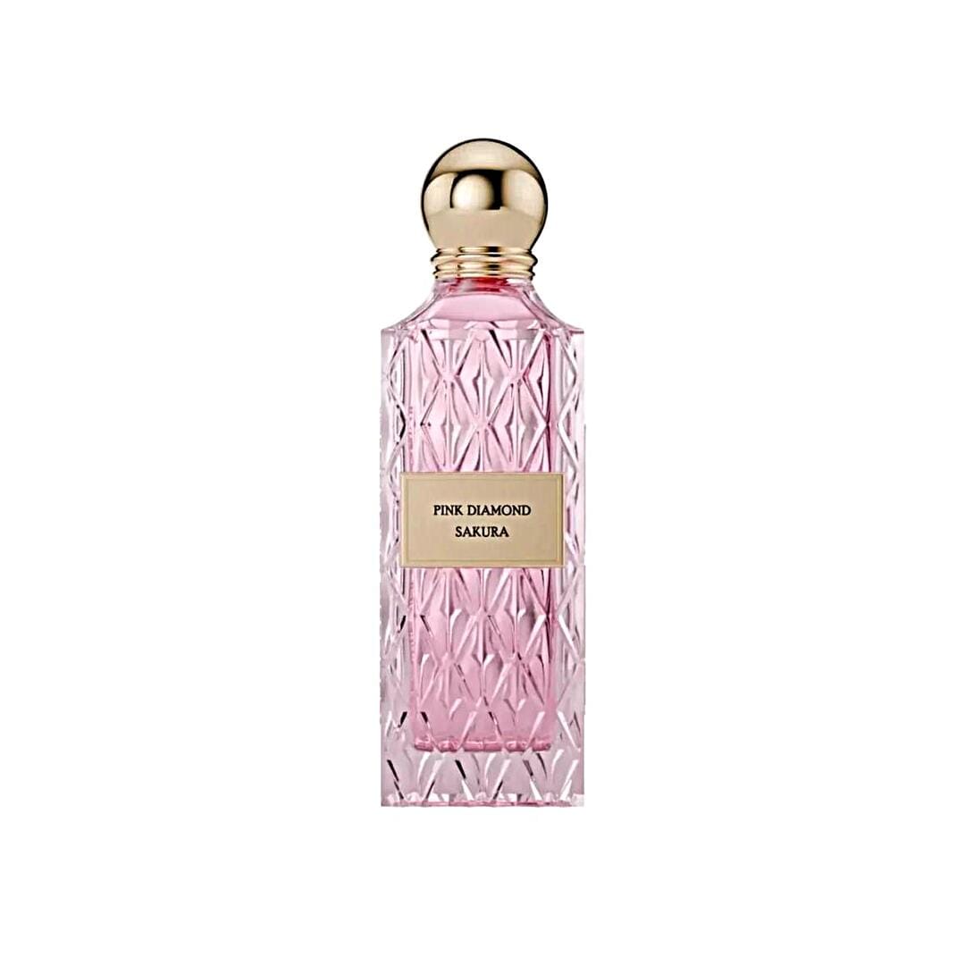 Pink Diamond Sakura By IBRAQ Eau de Parfum 150ml Peony Orange Blossom Mandarin Rose Lily Cherry Blossom Sandalwood White Musk Amber