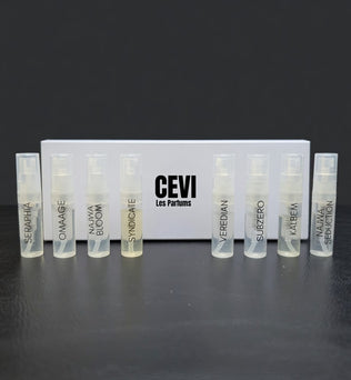 CEVI Les Parfum CEVI X discovery set - 2ml sample of all 8 fragrances in the collection