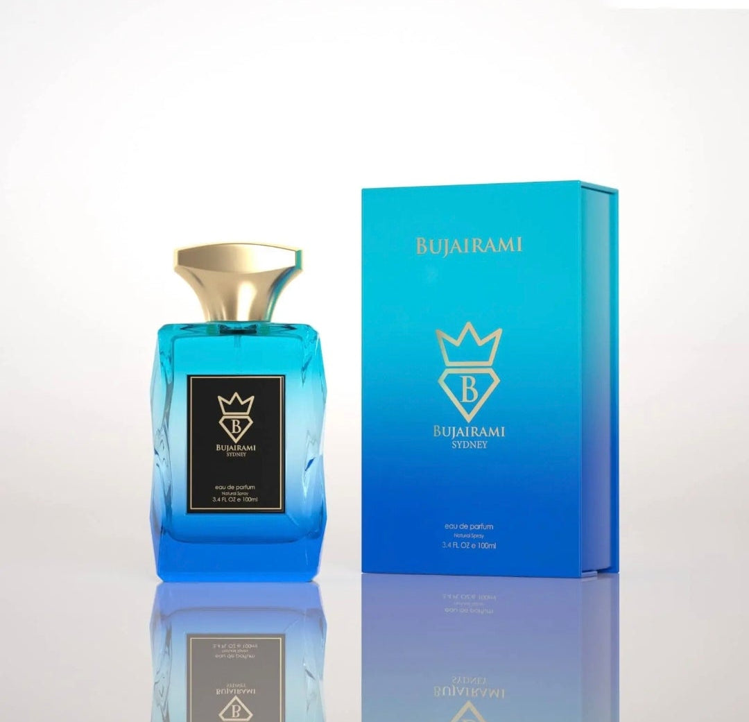 Bujairami Confessions 100ml Eau de Parfum lemon Bergamot Orange Blossom blackcurrent violet cyclamen jasmine musk amber cedar Vetiver