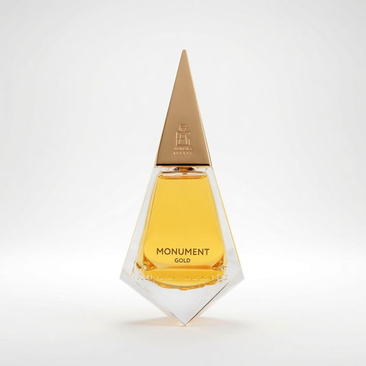 Monument Gold by Aurora Scents 75ml eau de parfum bottle