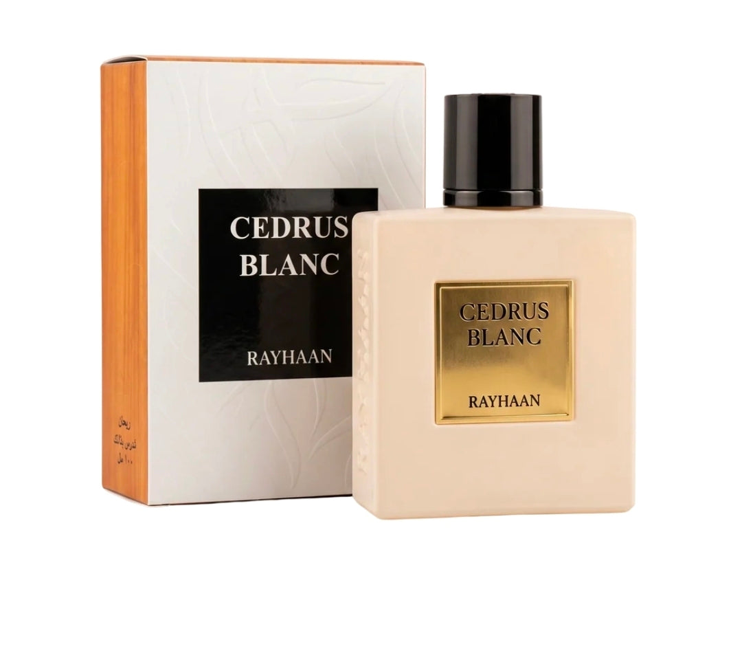 Cedrus Blanc 100ml Eau de Parfum by Rayhaan White Musk Orange Blossom Florals Bergamot