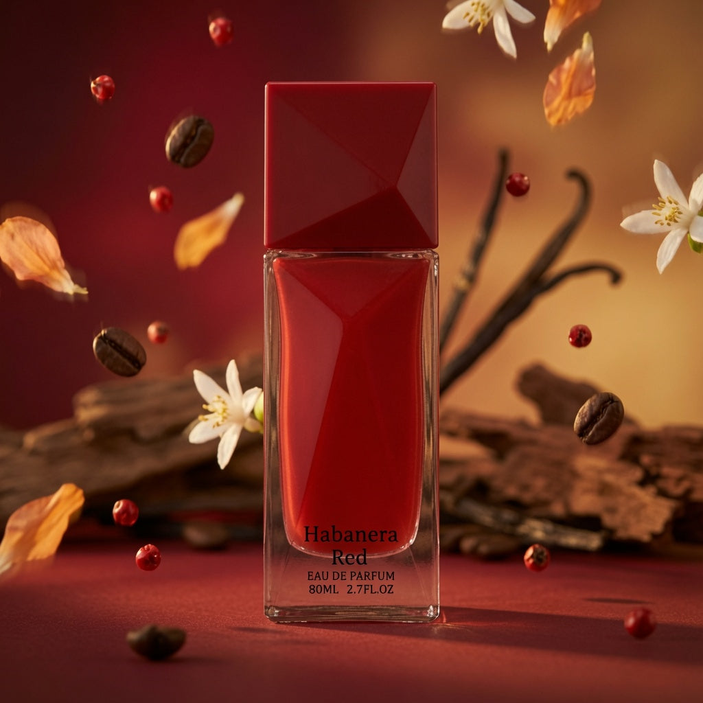 Habanera Red 80ml Eau de Parfum Pear Coffee Jasmine White Musk Orange Blossom Vanilla Patchouli