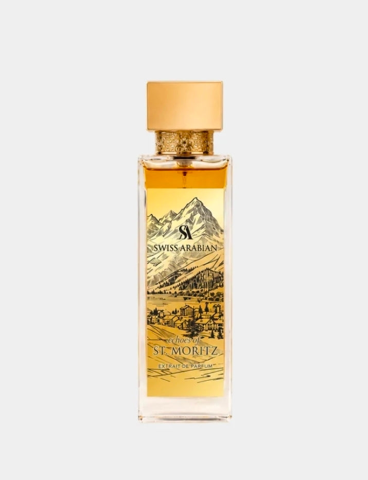 Echoes of St. Moritz by Swiss Arabian 100ml Eau de Parfum Bergamot Frozen Orange Iced Red