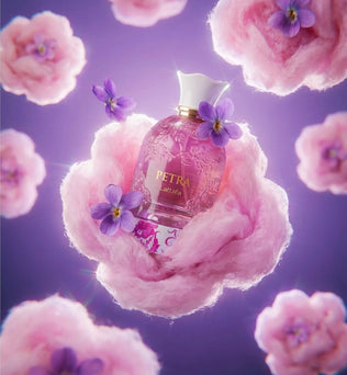 Petra Viola by Lattafa 100ml Eau de Parfum Rasberry Violet Pink Pepper Jasmine Cotton Candy Cedarwood Musk