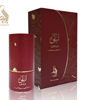 Al Absar Divine Layla 100ml Eau de Parfum raspberry strawberry violet freesia rose cooked sugar patchouli musk perfume
