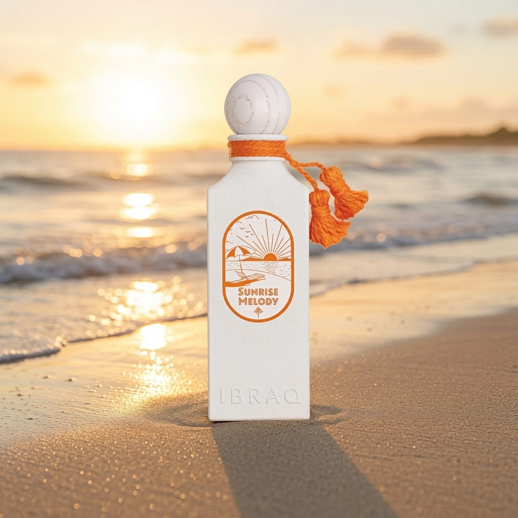 Sunrise Melody By IBRAQ Eau de Parfum 100ml Mandarin Oil Bitter Orange Oil Orange Blossom Indian Jasmine Vanilla Extract Musk
