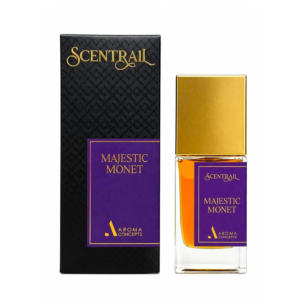 Majestic Monet 50ml Eau de Parfum by Scentrail Aroma Concepts Mandarin Frankincense Saffron Tuberose Cedarwood Patchouli Amber Vanilla Musk