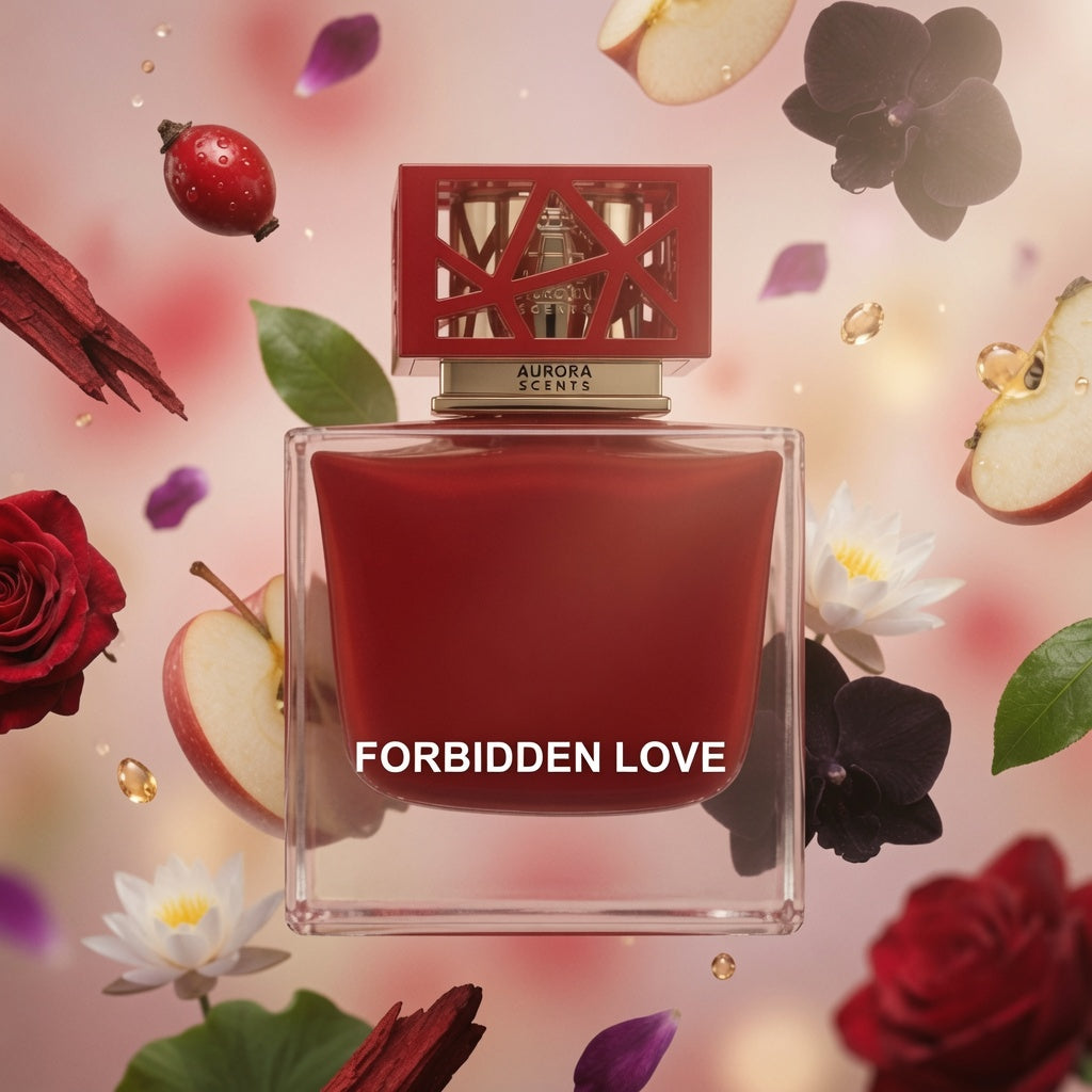Aurora Forbidden Love 100ml Eau de Parfum Rose Hip Japanese Apple Black Orchid Violet Amber
