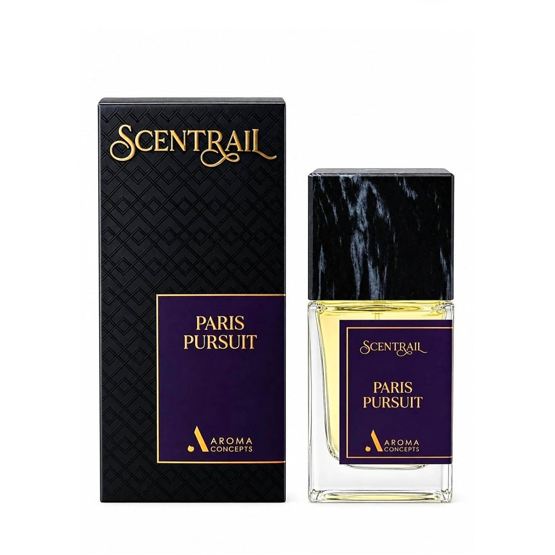Paris Pursuit 50ml Eau de Parfum by Scentrail Aroma Concepts Mandarin Orange Rum Cinnamon Tonka Caramel Butter