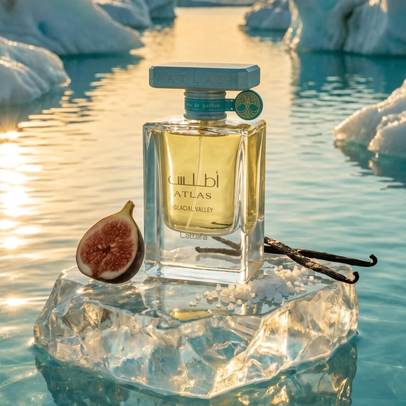 Atlas Glacial Valley 55ml Eau de Parfum Pineapple Fig Jasmine Patchouli Vanilla Amber Musk