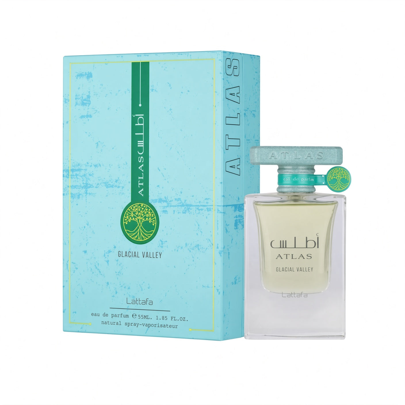 Atlas Glacial Valley 55ml Eau de Parfum Pineapple Fig Jasmine Patchouli Vanilla Amber Musk