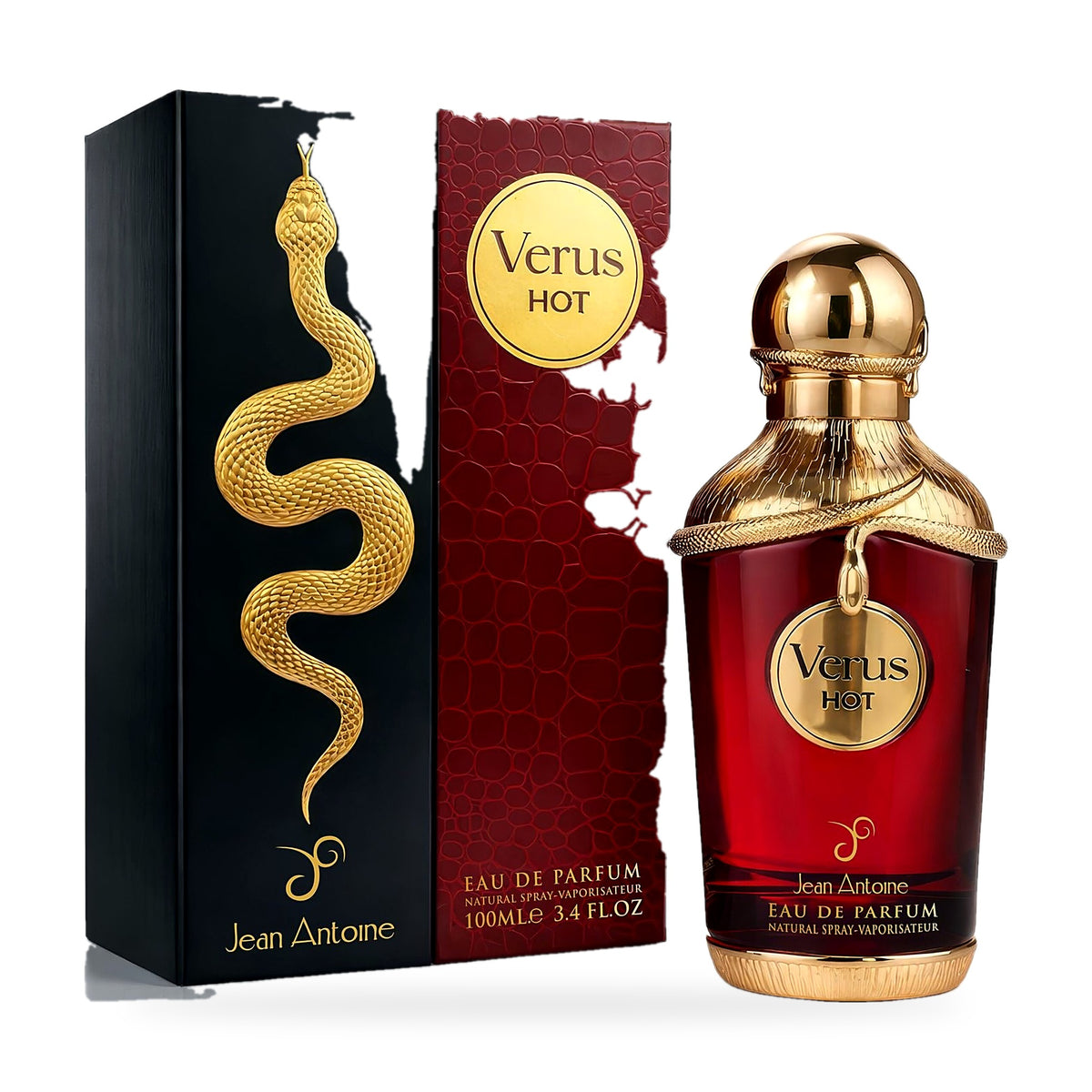 Verus Hot by Jean Antoine 100ml eau de parfum bottle – image 2