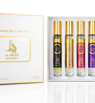 Al Absar Divine collection discovery set - 6 x 10ml Eau de Parfum gift collection sample size fragrance collection