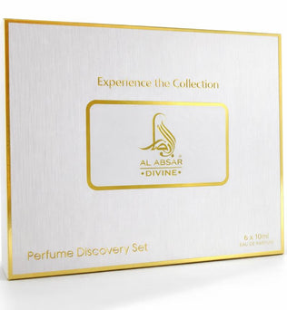 Al Absar Divine collection discovery set - 6 x 10ml Eau de Parfum gift collection sample size fragrance collection