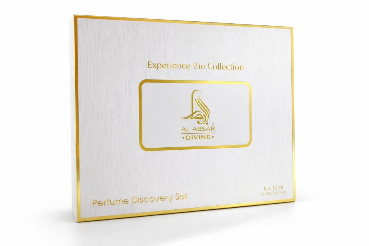 Al Absar Divine collection discovery set - 6 x 10ml Eau de Parfum gift collection sample size fragrance collection